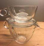 Pickwick Glazen Theepot met Kop, Ophalen of Verzenden, Effen, Kop(pen) en/of Schotel(s), Glas