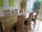 Zes houten eetkamerstoelen, gratis, Huis en Inrichting, Vijf, Zes of meer stoelen, Gebruikt, Landelijk, Bruin