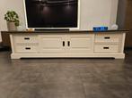 Tv meubel (210cm) Riverwoods - ClearWhite/Rustic Grey, Huis en Inrichting, Kasten | Televisiemeubels, Ophalen, Gebruikt, Landelijk