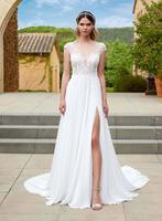 Prachtige Limited Amethyst Trouwjurk met Sluier & split, Kleding | Dames, Trouwkleding en Trouwaccessoires, Ophalen, Zo goed als nieuw