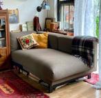 Hoes 3-zits Nockeby chaise longue rechts lichtbruin, Huis en Inrichting, Ophalen, 250 tot 300 cm, Gebruikt, Hoekbank