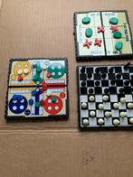Set van 3 Reisspellen: Schaak, mens erger niet enTic-Tac-Toe, Een of twee spelers, Ophalen of Verzenden, Nieuw, Reisspel