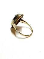 14k gouden ring met een hematiet, -, -, Ophalen of Verzenden, Dame