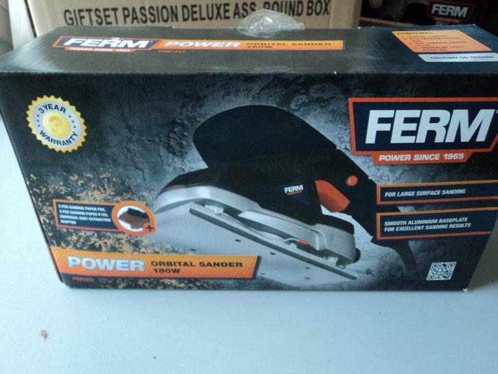 FERM Vlakschuurmachine 180Watt PSM1024, Doe-het-zelf en Verbouw, Gereedschap | Schuurmachines, Nieuw, Vlakschuurmachine, Minder dan 600 watt