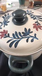 Boerenbont emaille pan 24cm doorsnede, 12cm hoog, retro vint, Ophalen of Verzenden, Zo goed als nieuw, Overige materialen