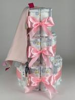 Luiertaart knuffeldoek labels blush roze - roze, Ophalen of Verzenden, Nieuw, Kraamcadeau