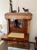 Franse walnoten houten secretaire klepsecretaire, Antiek en Kunst, Antiek | Meubels | Kasten, Ophalen