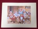 Prent Walt Disney World De zeven dwergen / litho, Verzamelen, Disney, Ophalen of Verzenden, Sneeuwwitje of Doornroosje, Zo goed als nieuw