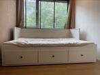 Ikea bed hemnes 180cm evt. incl. matrassen moet nu weg!, Ophalen, Verstelbaar, Wit, Tweepersoons