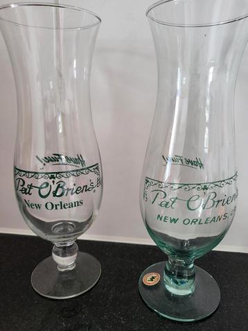 Pat O'Brien's vintage Hurricane bier glazen - New Orleans beschikbaar voor biedingen