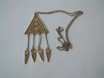 bijzonder oude antieke ketting met grote filigrain hanger, Ophalen of Verzenden