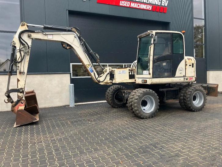 Terex TW85 mobiele graafmachine/kraan (bj 2008), Zakelijke goederen, Machines en Bouw | Kranen en Graafmachines, Graafmachine