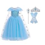 Frozen Elsa prinsessenjurk + accessoires 92 tm 146, Kinderen en Baby's, Carnavalskleding en Verkleedspullen, Nieuw, Meisje, 110 t/m 116