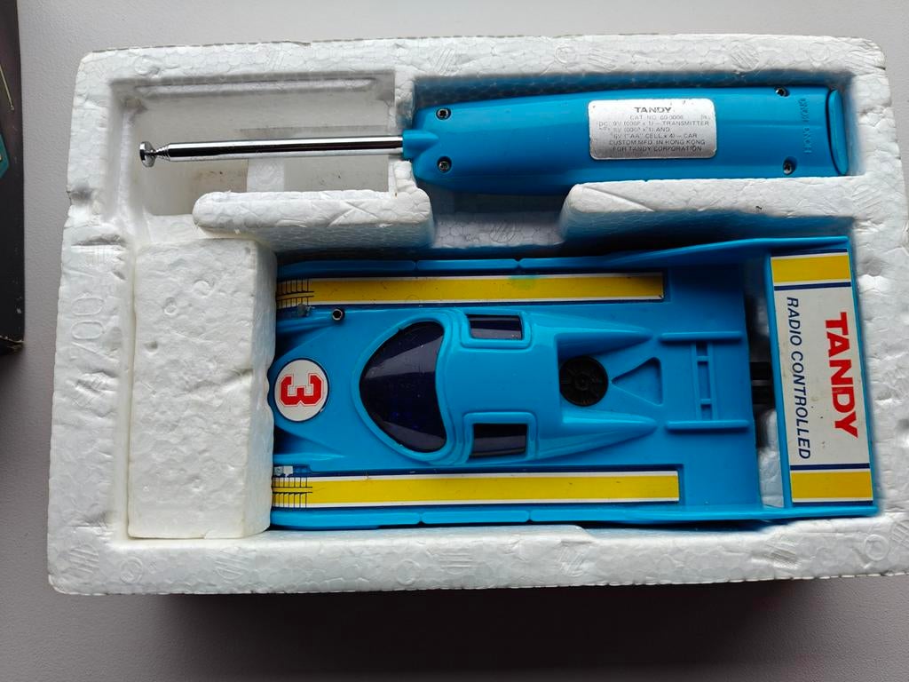 Tandy Radio Controlled Racer Porsche - Vintage, Ophalen of Verzenden, Gebruikt, Afstandsbediening