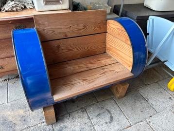 Olievat Stoel - Vintage Industrieel Design beschikbaar voor biedingen