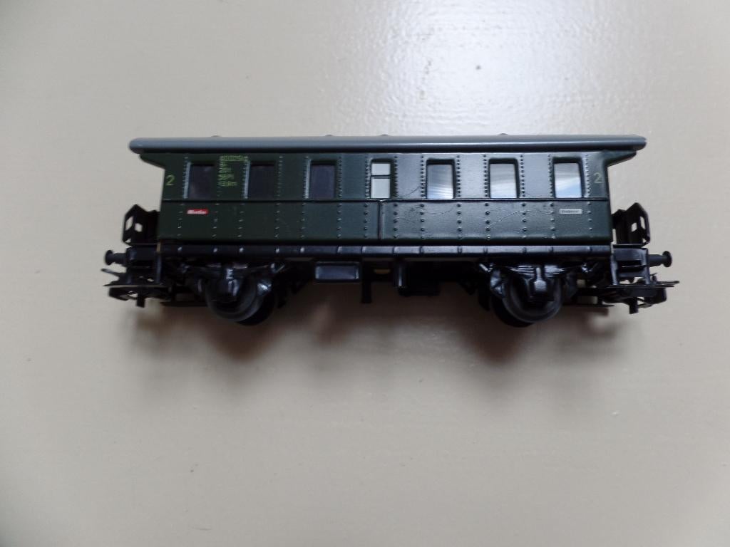   Marklin Donderbus blik 4002 (2), Hobby en Vrije tijd, Modeltreinen | H0, Wisselstroom, Gebruikt, Verzenden, Wagon