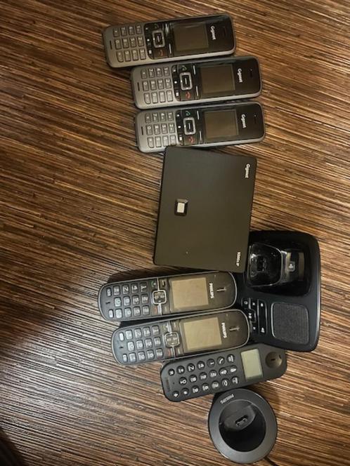 Dect telefoons + Gigaset N300A IP, Telecommunicatie, Vaste telefoons | Handsets en Draadloos, Gebruikt, 4 handsets of meer, Verzenden