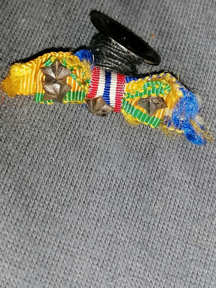 KNIL knoopslintje OHK, orde vrede en meer Maison Wielik, Verzamelen, Militaria | Tweede Wereldoorlog, Landmacht, Lintje, Medaille of Wings