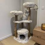 Ebi krabpaal Marseille long hair pluche beige 49x49x122cm, Ophalen of Verzenden, Nieuw, Krabpaal