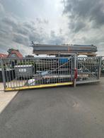 Gegalvaniseerd handbediend schuifpoort hekwerk, Tuin en Terras, Ophalen of Verzenden, Zo goed als nieuw, Aluminium