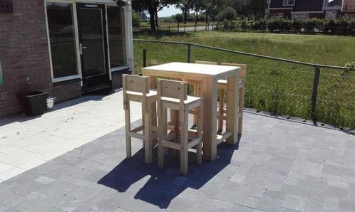 Barset hout, Tuin en Terras, Tuinsets en Loungesets, Nieuw, Hout, Ophalen
