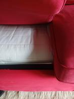 Gratis rode Ikea Ektorp 3-zits slaapbank, Ophalen, Gebruikt, 75 tot 100 cm, Stof