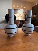 Design vazen set - wit/zwart, Ophalen, Wit, Aardewerk of Porselein, Zo goed als nieuw