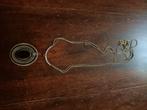 Mooie ketting met hanger, Ophalen of Verzenden, Zo goed als nieuw, Zwart, Overige materialen
