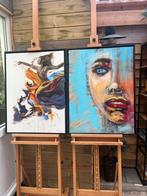 Schilderij abstract, Antiek en Kunst, Kunst | Schilderijen | Modern, Ophalen