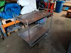 Rvs transport kar / serveerwagen, 100 liter of meer, Ophalen, Zo goed als nieuw, Transportkar