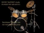 SONOR ‘SWINGER’ STUDIO DRUMSTEL  MET VEEL ACCESCOIRES, Ophalen, Gebruikt, Sonor