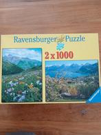 2 Ravensburger puzzels in 1 doos, Ophalen of Verzenden, 500 t/m 1500 stukjes, Zo goed als nieuw, Legpuzzel