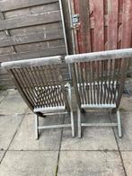 Klapstoelen, Tuin en Terras, Tuinsets en Loungesets, Hardhout, Zo goed als nieuw, Stoel, Ophalen
