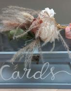 Enveloppen kaarten doos van glas feest bruiloft, Ophalen of Verzenden, Zo goed als nieuw