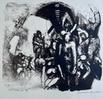 Zeefdruk Wim Motz - Verlorene meute, Antiek en Kunst, Verzenden