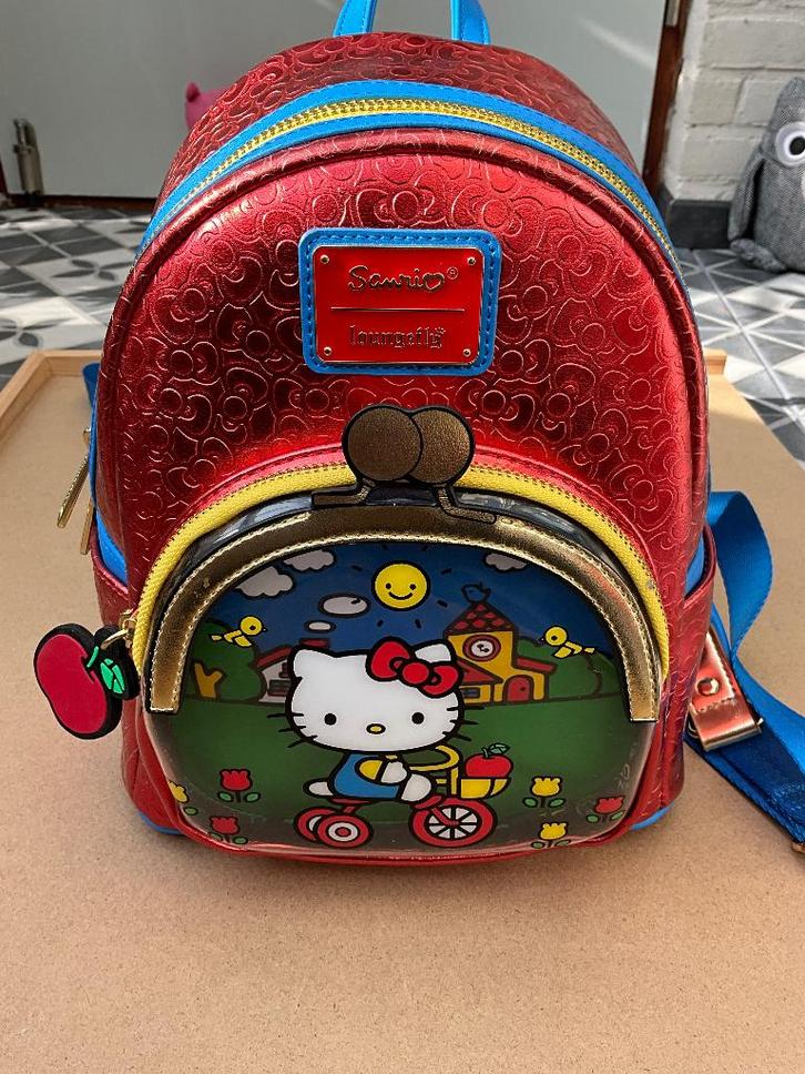 Loungefly Hello Kitty 50Th Anniversary Rugtas unisex, Sieraden, Tassen en Uiterlijk, Tassen | Rugtassen, Nieuw, Overige merken