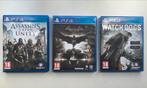 Assassin’s Creed Unity, Batman Arkham Knight, Watchdogs PS4, Spelcomputers en Games, Ophalen of Verzenden, Zo goed als nieuw, Avontuur en Actie