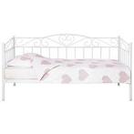 Bedbank wit, Ophalen, Gebruikt, 90 cm, Eenpersoons