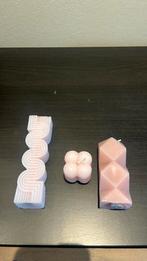 Roze kaarsen – diverse modellen, ., Ophalen of Verzenden, Zo goed als nieuw, .