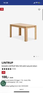 Eettafel met stoelen, Jysk, Ophalen, Gebruikt, 4 tot 6 stoelen