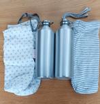 Aluminium Waterkruiken 2x 1L met Hoes, Ophalen of Verzenden, Zo goed als nieuw, Overige typen