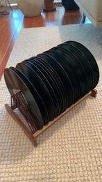 Bakeliet lps 15 stuks in houder, Ophalen of Verzenden, Gebruikt