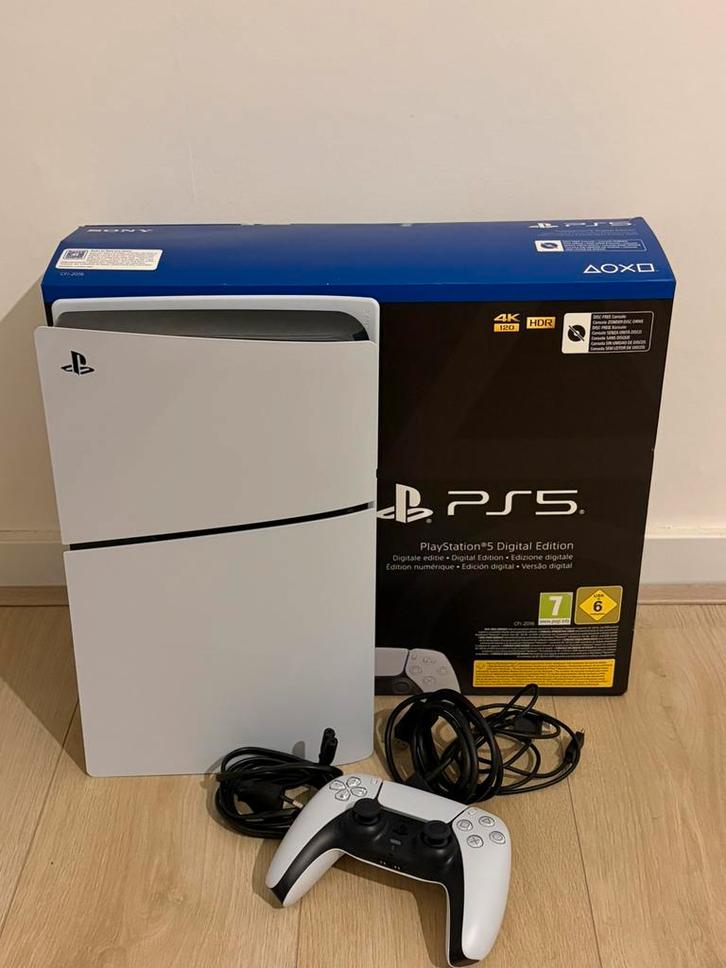 Playstation 5 Digital slim 1 TB, Spelcomputers en Games, Spelcomputers | Sony PlayStation 5, Zo goed als nieuw, Ophalen