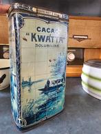 Antiek groot 1 Kilo Kwatta's cacao EXPORT blik €20, Verzamelen, Blikken, Ophalen of Verzenden, Zo goed als nieuw, Overige, Overige merken