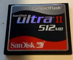 SanDisk Ultra II CompactFlash 512mb, Audio, Tv en Foto, Fotografie | Geheugenkaarten, Compact Flash (CF), Minder dan 2 GB, Ophalen of Verzenden