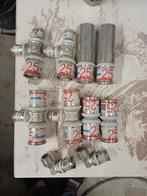 2x Uponor S-Press Plus T-Stuk 25x25x16, Ophalen of Verzenden, Nieuw, Koper, Overige typen