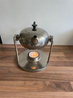 Vintage Theepot met Warmhouder, Ophalen of Verzenden, Gebruikt