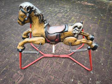 Vintage Schommelpaard MOBO prairy King jaaren 50 paard pony beschikbaar voor biedingen