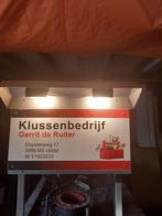 te koop R.V.S reclame bord met verlichting, Verzamelen, Overige Verzamelen, Zo goed als nieuw, Ophalen