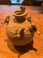 Vaasje met vogeltjes, Huis en Inrichting, Woonaccessoires | Vazen, Ophalen, Overige kleuren, Minder dan 50 cm, Glas